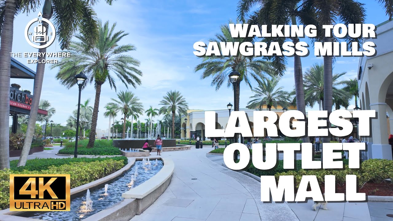 Sawgrass Mills Mall Walking Tour: Americas Largest Outlet Mall! [4K]