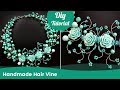 Hair Accessory Ideas. Handmade DIY Hair Vine from Beads and Wire
