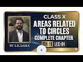 Class 10 Maths | Areas Related to Circles | 2025-26 | Chapter 11 | with Basic Concepts | By S.K.Sama