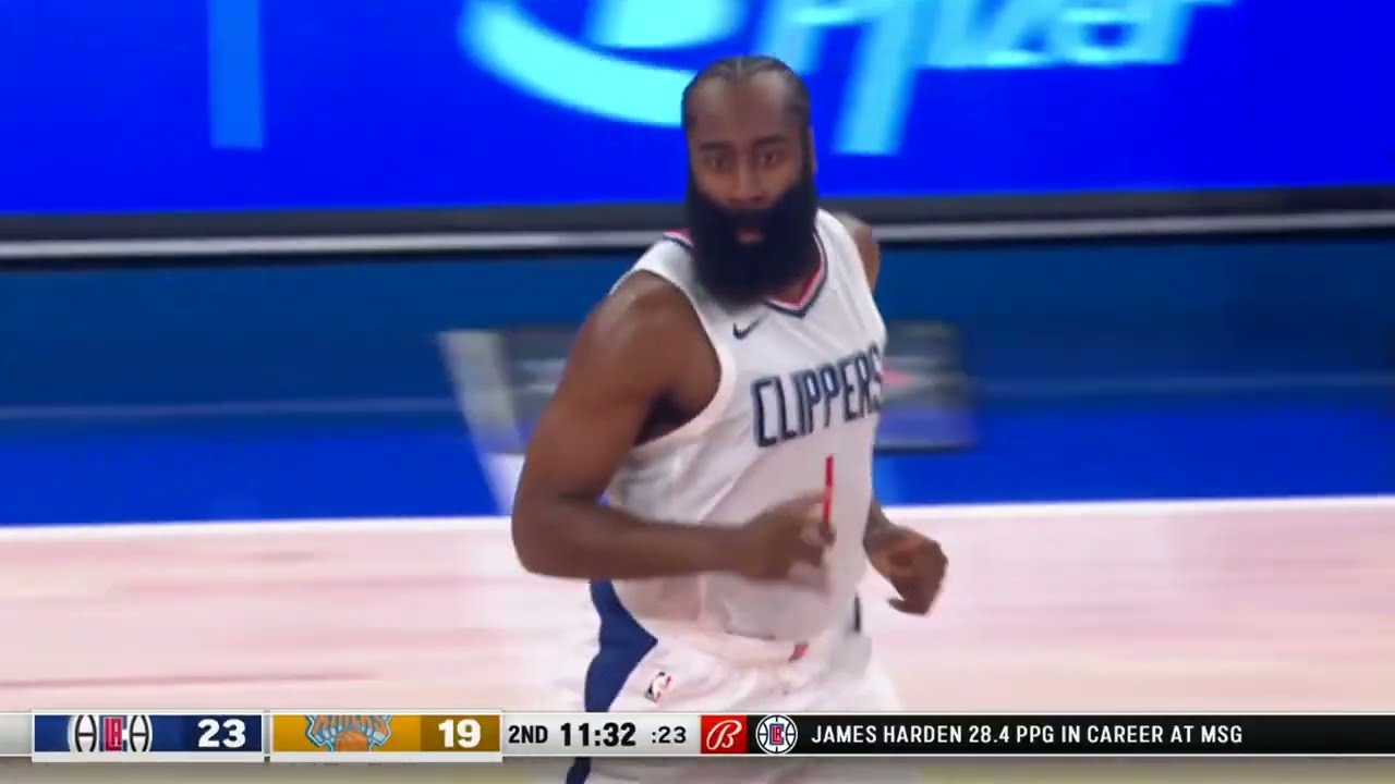 James Harden's First Points On The Clippers!