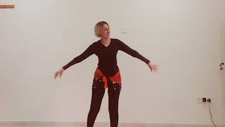 رياضة الرقص الشرقي - مزة مصرية - محمد السالم وامينة | Belly Dance Workout