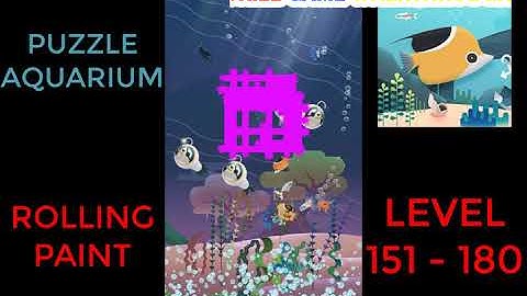 Puzzle Aquarium | Rolling Paint Level 151 - 180 | Walkthrough