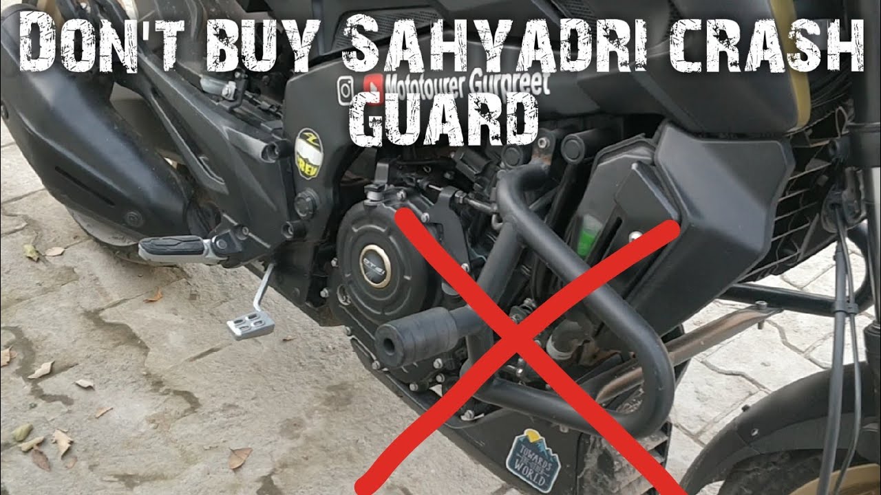 Don't buy sahyadri crash guard for Dominar 400 | buy Zana crash guard - YouTube