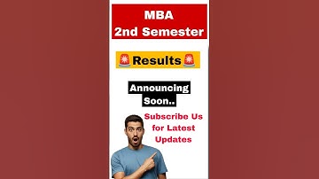 MBA 2nd Semester Results.😱😱Update..#mba #results #exam @FinalFocusYt #viral