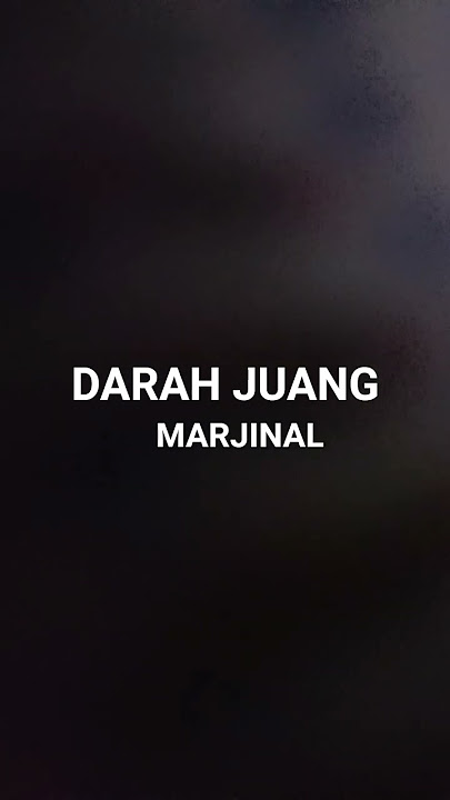 DARAH JUANG//MARJINAL (cover)