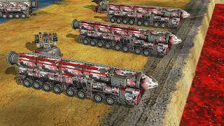 RUS + TOPOL-M vs 2 USA - Command &amp; Conquer Generals THE END OF DAYS