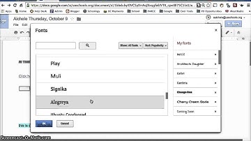 Adding fonts in Google documents