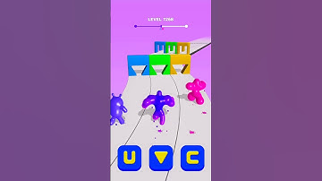 Cute Jelly Runner(blob Shifter 3D) Level-7268 #games #shorts