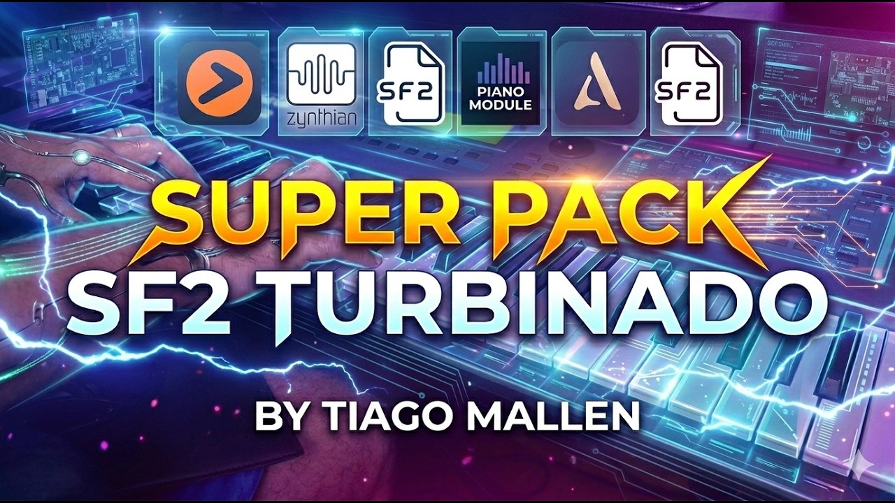 PACK SF2 TURBINADO - SELEÇÃO DE OURO - PARA AUDIO EVOLUTION,PIANO MODULE,ZYNTHIAN E NUMA PLAYER.