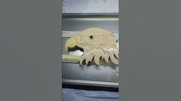 Wooden Eagle Intarsia #shorts #fyp #viral #trending #woodwork #woodart #newproduct