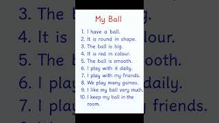10 Lines on My Ball | Easy Essay for Kids