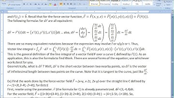 Calculus 3 - Line Integral, further connections