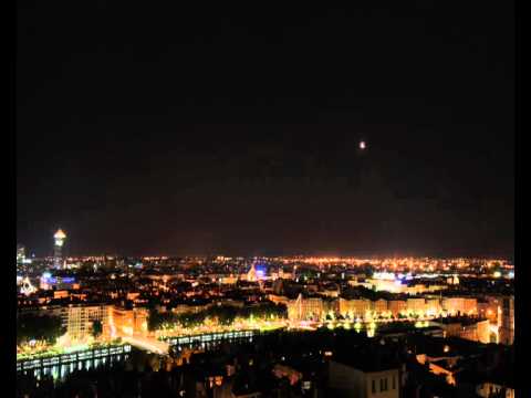 Eclipse de lune à Lyon, timelapse