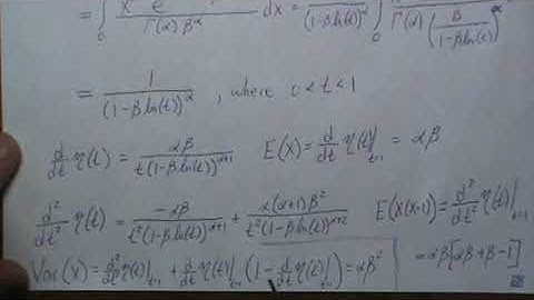 Generating Functions for Gamma Distribution