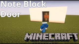 Minecraft: Note Block Door