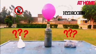 How To Make Hydrogen Gas At Home || New Trick