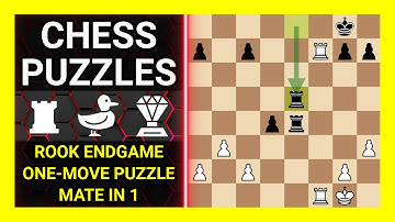 Chess Puzzles to Practice. Themes: Rook endgame, One-move puzzle, Mate in 1. Learn Chess