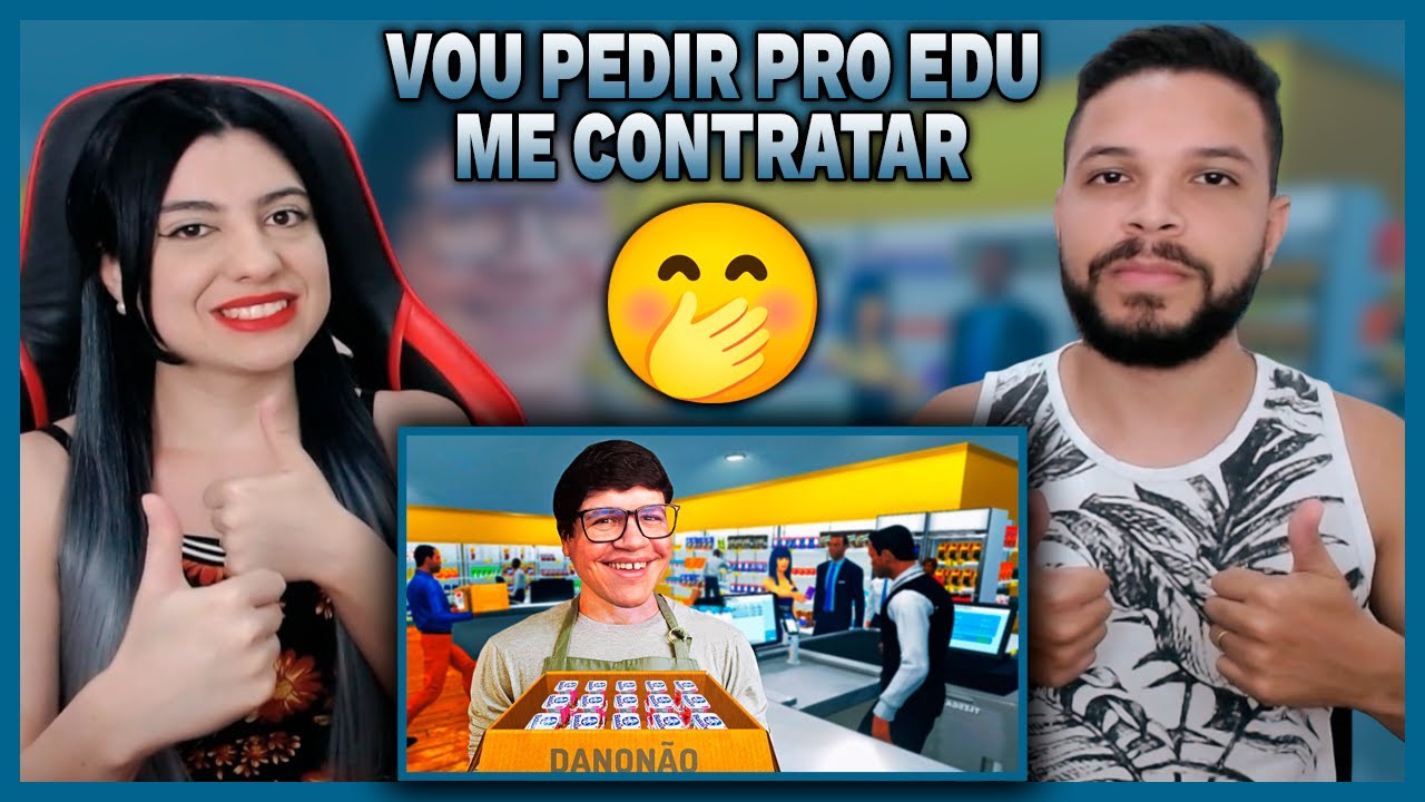 FILA PRA COMPRAR DANONÃO! - Supermarket Simulator | Games EduUu (REACT)