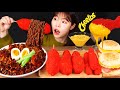 ASMR MUKBANG| 직접 만든 짜짜로니 & 치토스 양념치킨 핫도그 먹방 & 레시피 FRIED CHICKEN AND HOT DOG EATING