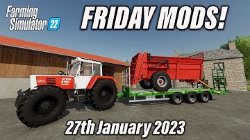 FS22 | 7 NEW FRIDAY MODS! (Review) Farming Simulator 22 | PS5 | 27th Jan 2023.