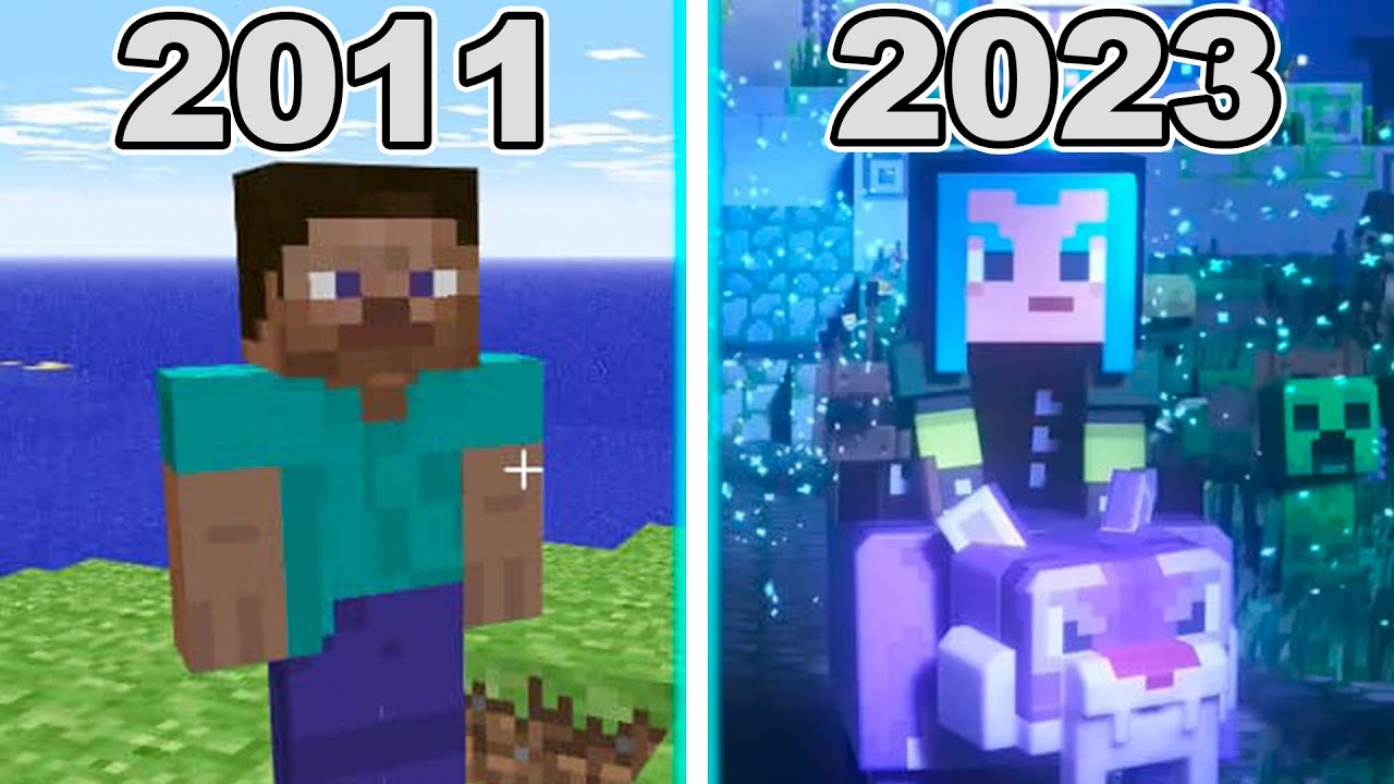 Minecraft 2023 vs Minecraft 2011😢💔 #minecraft #minecraftlatam