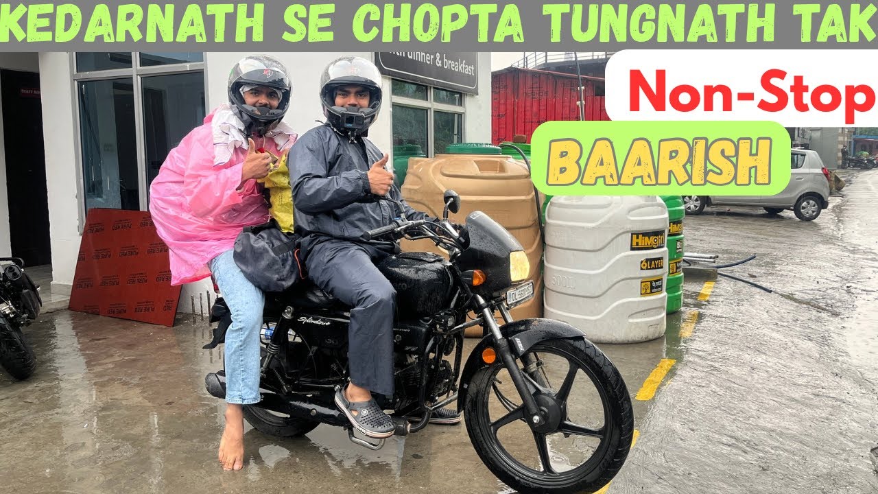 CharDhaam yatra|| On my splendor 100CC || Nikal gaye tungnath mandir ke liye #kedarnath #tungnath