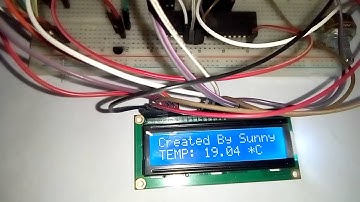 Temperature Sensor by LM35 Atmega16