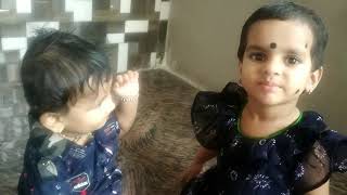 Janu Kissing Her Little Brother Brother-Sister Love Indian Babies