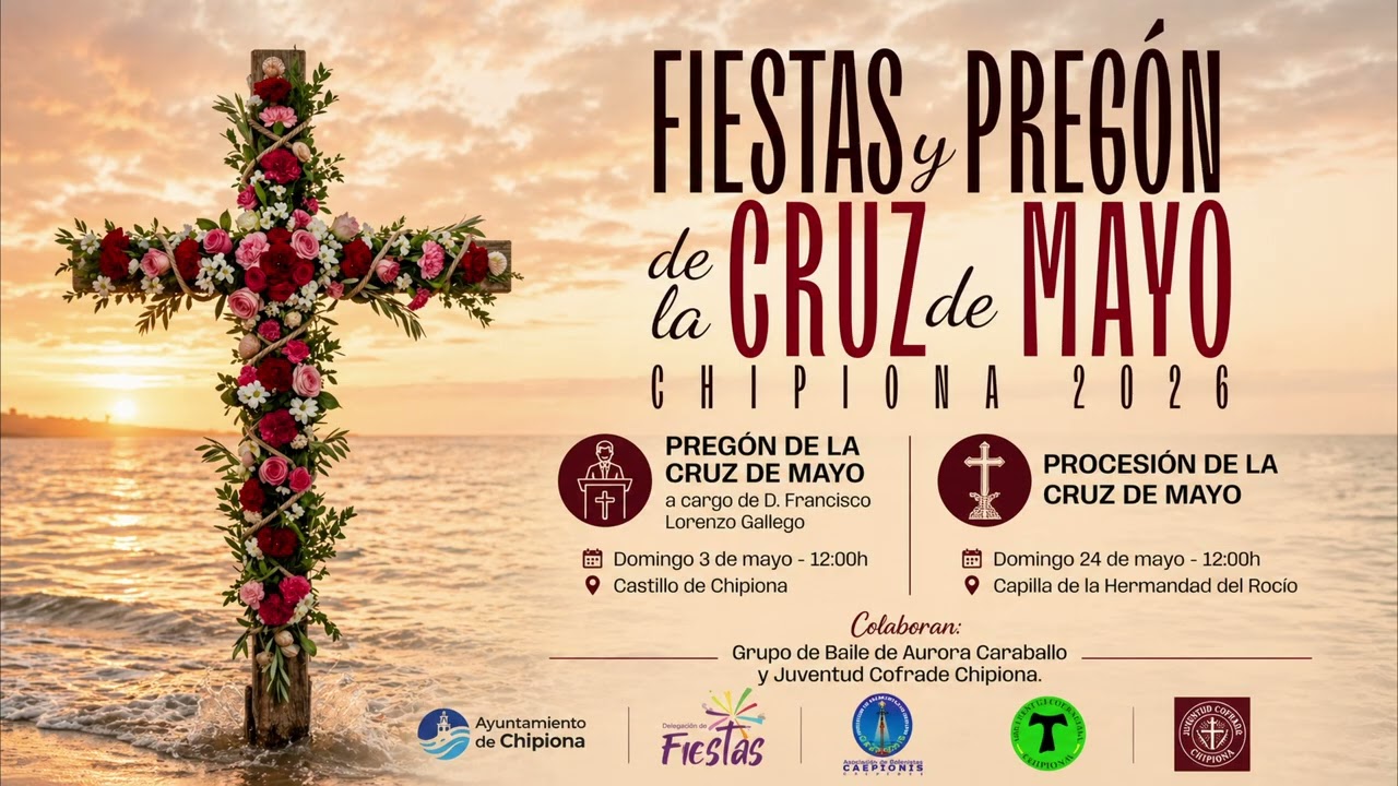 Chipiona en primavera. Con Fran Lorenzo, pregonero de las Cruces de Mayo