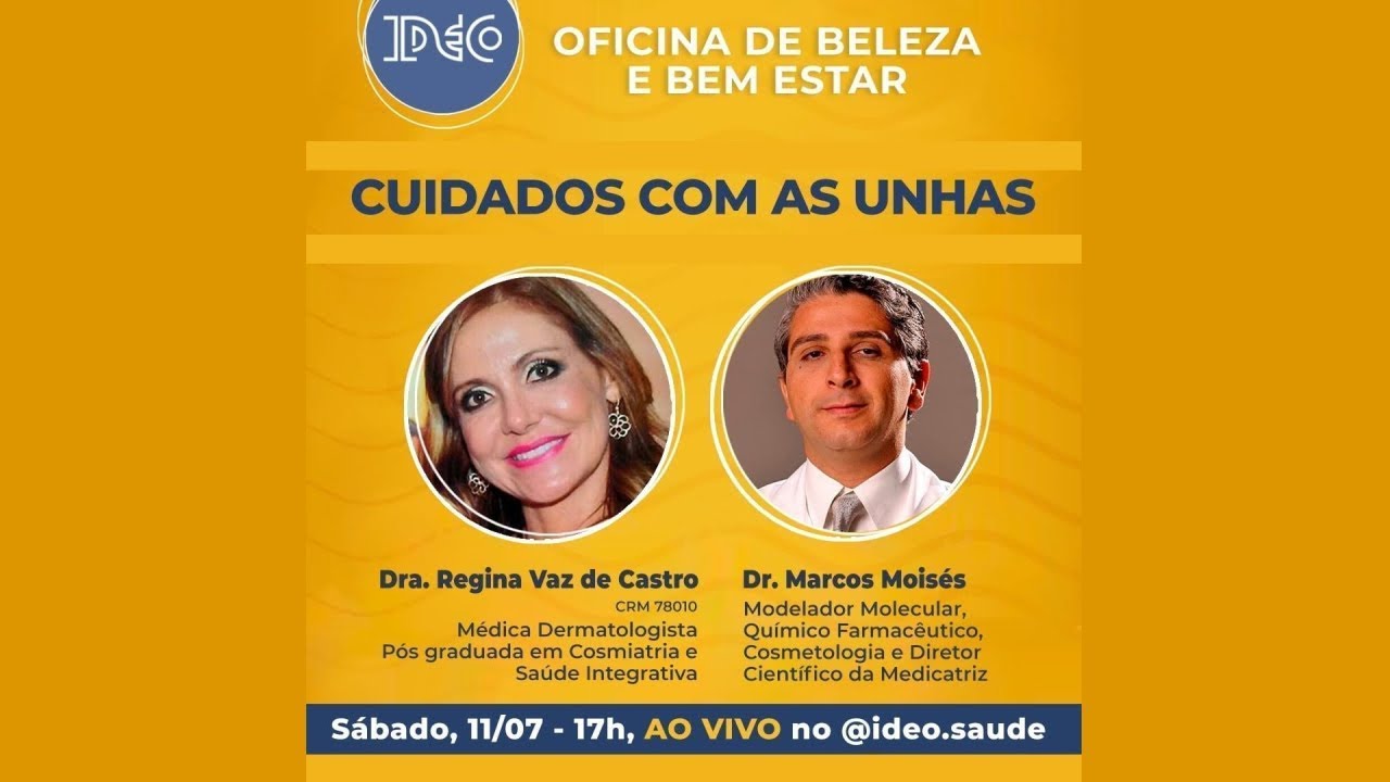#15 - Cuidando das Unhas. Live de: 11/07/20. Convidado: Dr. Marcos Moisés.