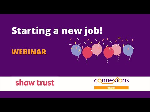 Starting a new job - Webinar