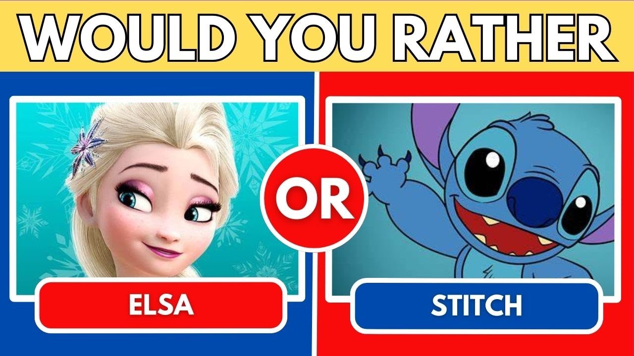 Would you rather? Disney character edition YouTube