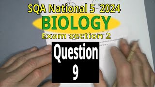 2024 SQA Nat5 Biology Question 9 Paper 2 Walkthrough