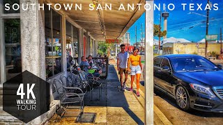 Walking around SouthTown San Antonio Texas  4K Walking Tour