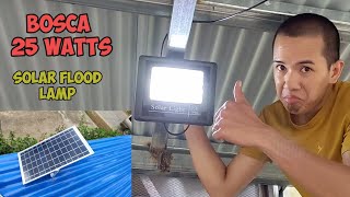 BOSCA 25W SOLAR FLOOD LAMP, REVIEW AND INSTALLATION, ASTIG ITO TIPID SA KURYENTE!!