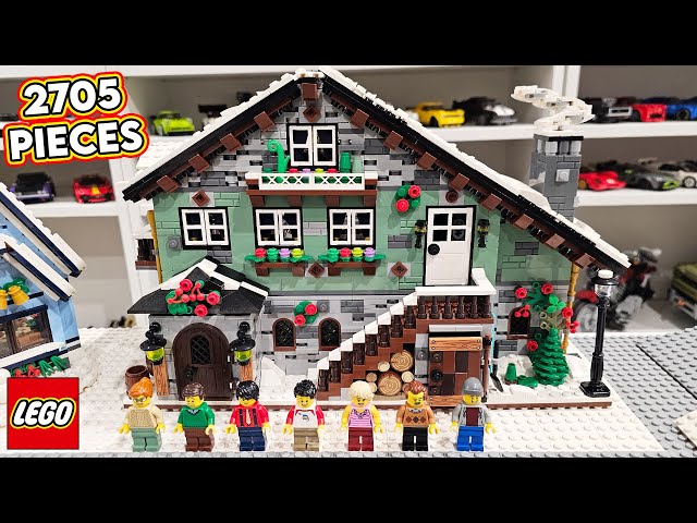 The Christmas House Modular City Building Blocks Set Winter Themed