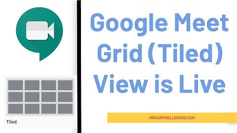 Google Meet Tiled View (Grid/Gallery View) is Live