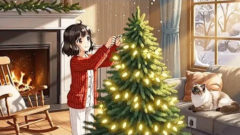 Vlogmas : Christmas Tree Shopping & Decorating❄️☃️🎄|| Short Cozy Animated Video || Slice of life 💕