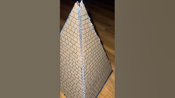How to make Cardboard pyramid#pyramid#cardboardcrafts#cardboardproject#shorts#ytshorts#schoolproject