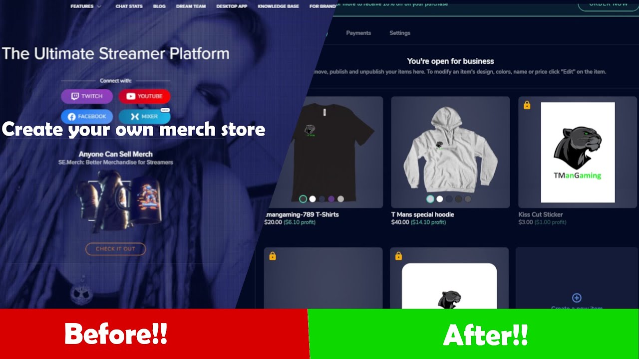 HOW TO MAKE A FREE CUSTOM MERCH STORE! (EASY) (SE. Merch hub) - YouTube