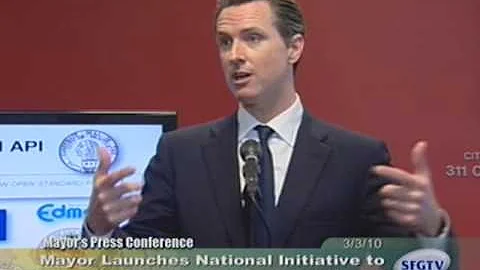 Mayor Newsom Announces National Initiative to Open 311 to Developers