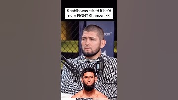 Khabib Nurmagomedov was asked if he would fight Khamzat Chimaev 😳👀