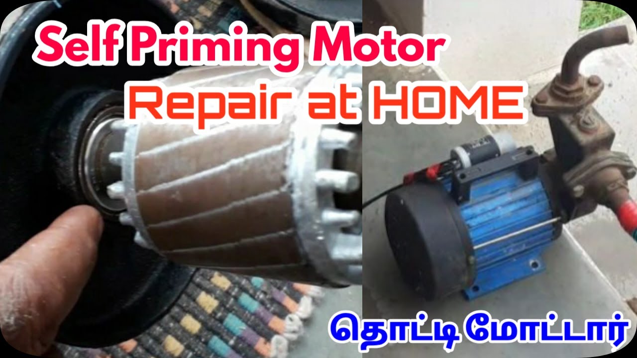 How to Repair Pump Motor Tamil Impeller change Self Priming Motor