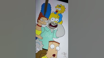 Procreate • The Simpsons • #procreate #drawing #shorts #shortsvideo  #digitalart #satisfying