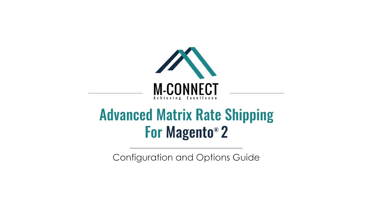 Complete Customized Shipping Solution - Advanced Matrix Rate Shipping ...