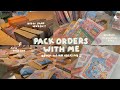 asmr packing orders for my small business // no music or talking