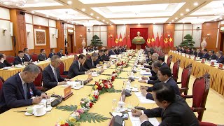 Chinese President Xi Jinping holds talks with Vietnam's To Lam