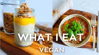 WHAT I EAT IN A DAY (Gluten free + Vegan) Delicious one pot creamy lasagna recipe + Granola  🌱