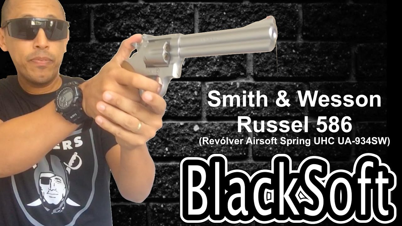 M586 Revilver Airsoft Revolver Smith & Wesson Russel 586 (Revolver UHC UA 934SW Airsoft ...