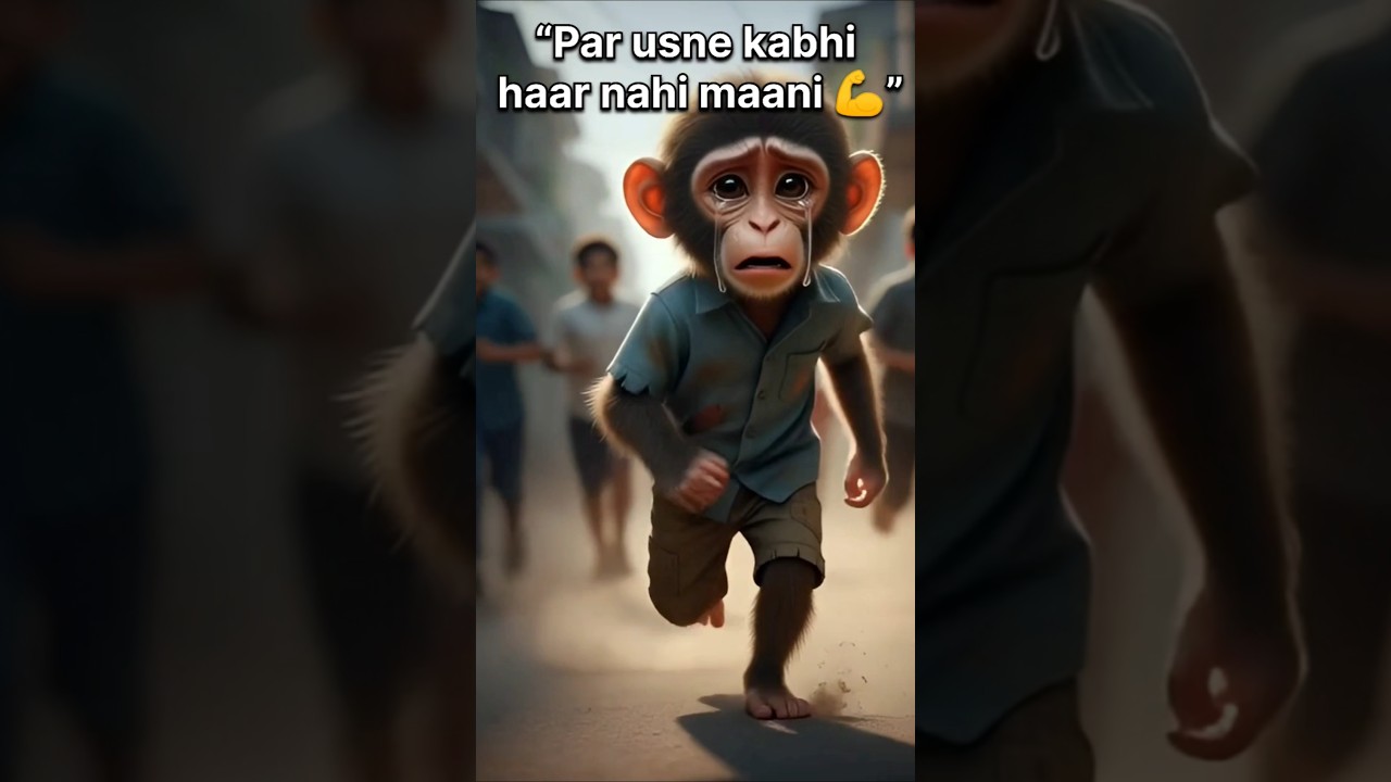 Poor Monkey Story 😢🐒 | Hard Work Never Fails | Emotional Short